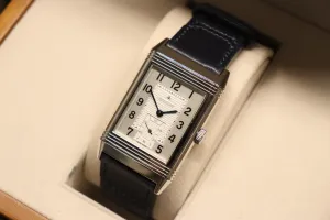 Jaegar Le Coultre Grand Reverso Stainless Steel Skeleton JLQ3738420 2015 B&P