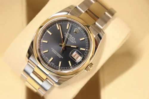 Rolex Datejust 36MM Steel & Yellow Gold Blue 116203 Blue Roulette Dial Boxed