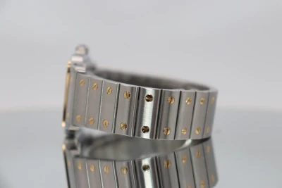 Cartier Santos 18K Yellow Gold & Stainless Steel Quartz 1566 Box & Papers 2009