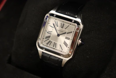 Cartier Santos-Dumont Large Steel Quartz Silver Dial WSSA0085 Circa 2023