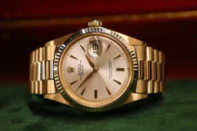 Rolex Datejust 36MM Presidential Sword Hands 18K Yellow Gold 1601 Boxed 1966