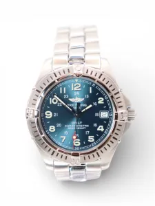 Breitling Colt Chronometre Steel Blue Dial 38mm A74350 Box & Papers 2003