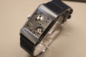 Jaegar Le Coultre Grand Reverso Stainless Steel Skeleton JLQ3738420 2015 B&P