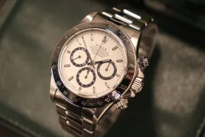 Rolex Daytona Zenith Stainless Steel White Dial 16520 Boxed Circa 1996