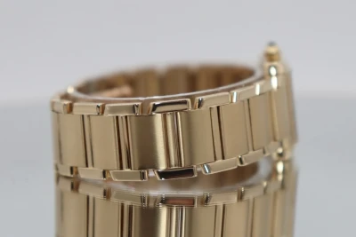 Cartier Tank 26MM W50002N2 18K Yellow Gold Bracelet White Dial B&P 1999