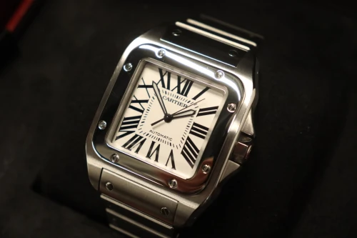 Cartier Santos 100 XL Stainless Steel Bracelet 2656 Circa 2010 Full Bracelet