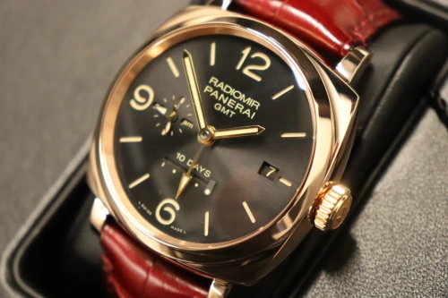 Panerai Radiomir 1940 18K Rose Gold GMT LTD 150 Pecies PAM00625 2015 Full Set