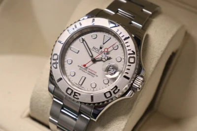 Rolex Yachtmaster 40MM Platinum Bezel New Buckle 116622 Boxed Circa 2014