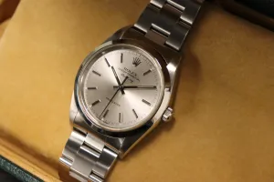 Rolex Airking 34MM Stainless Steel Silver Dial 14000M Boxed Circa 2003