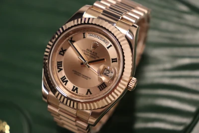 Rolex DayDate II 41MM 18K Rose Gold Presidant Bracelet Rose Boxed Circa 2009