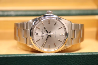 Rolex Oyster Airking 34MM Stainless Steel Grey Dial 5500 Boxed 1978