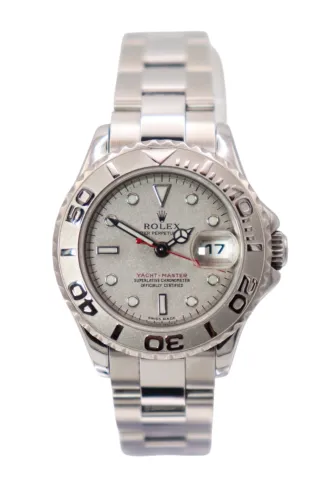 Rolex Yachtmaster 29MM Platinum Bezel & Stainless Steel 169622 2001 Full Set