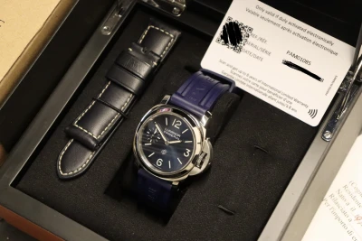 Panerai Luminor Blu Mare 44MM  Panerai Luminor Blue Mare Box & Papers 2020