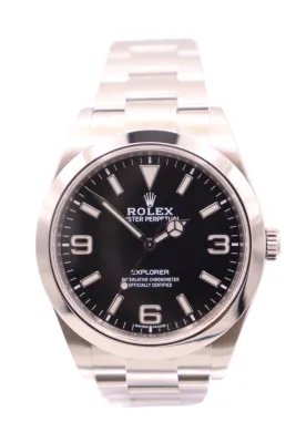 Rolex Explorer Steel I 39MM MK2 Blue Lume Dial 214270 2020 Box & Papers 2020