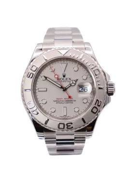 Rolex Yachtmaster 40MM Platinum Bezel New Buckle 116622 Boxed Circa 2014
