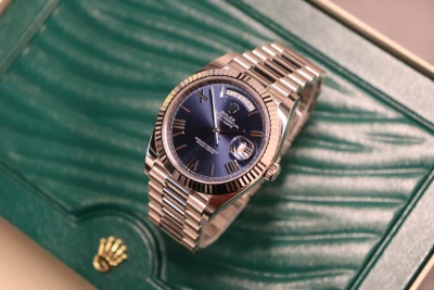 Rolex DayDate 40 18ct White Gold 228239 Blue Dial Box & Papers 2022