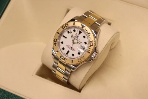 Rolex Yacht-Master 40MM Steel & 18K Yellow Gold White Dial 16623 Circa 2006