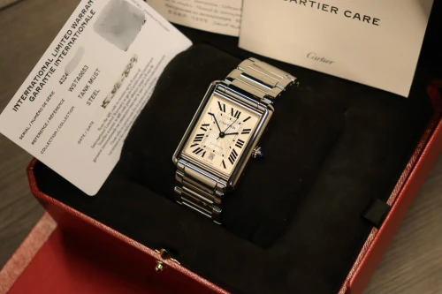 Cartier Tank Must XL Date Automatic Stainless Steel WSTA0053 Full Set 2022