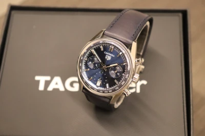 Tag Heuer Carrera Chrono 39MM Stainless Steel Blue Dial CBS2212.FC6535 B&P 2023