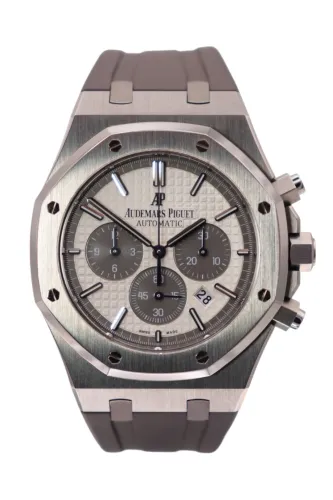 Audemars Piguet Royal Oak Chrono QE2 41mm Titanium Grey 26327TI LTD 200 B&P 2015