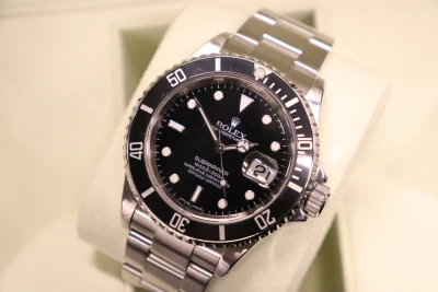 Rolex Submariner Date 40MM Stainless Steel 16610 Rehaut Serial Circa 2009 Boxed